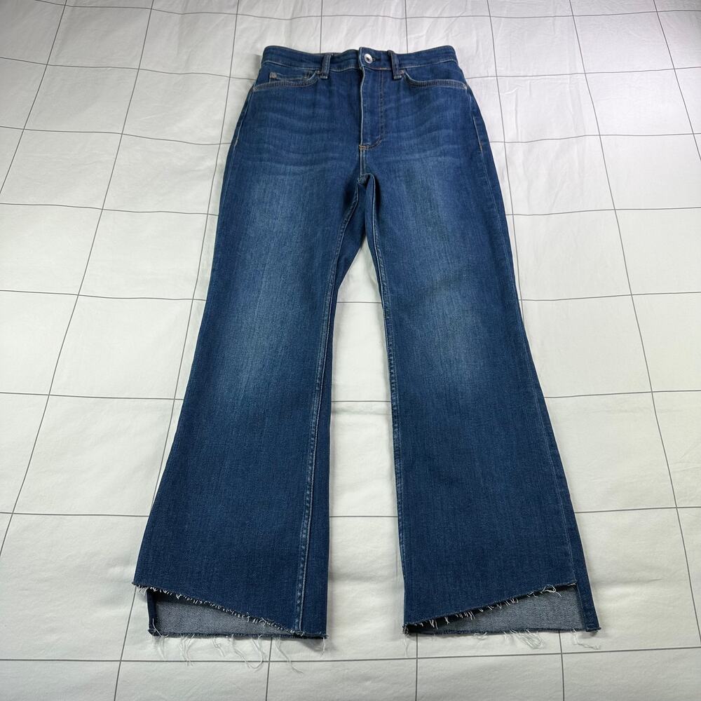 rag & bone Blue Ankle Cropped Jeans